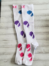 white design socks