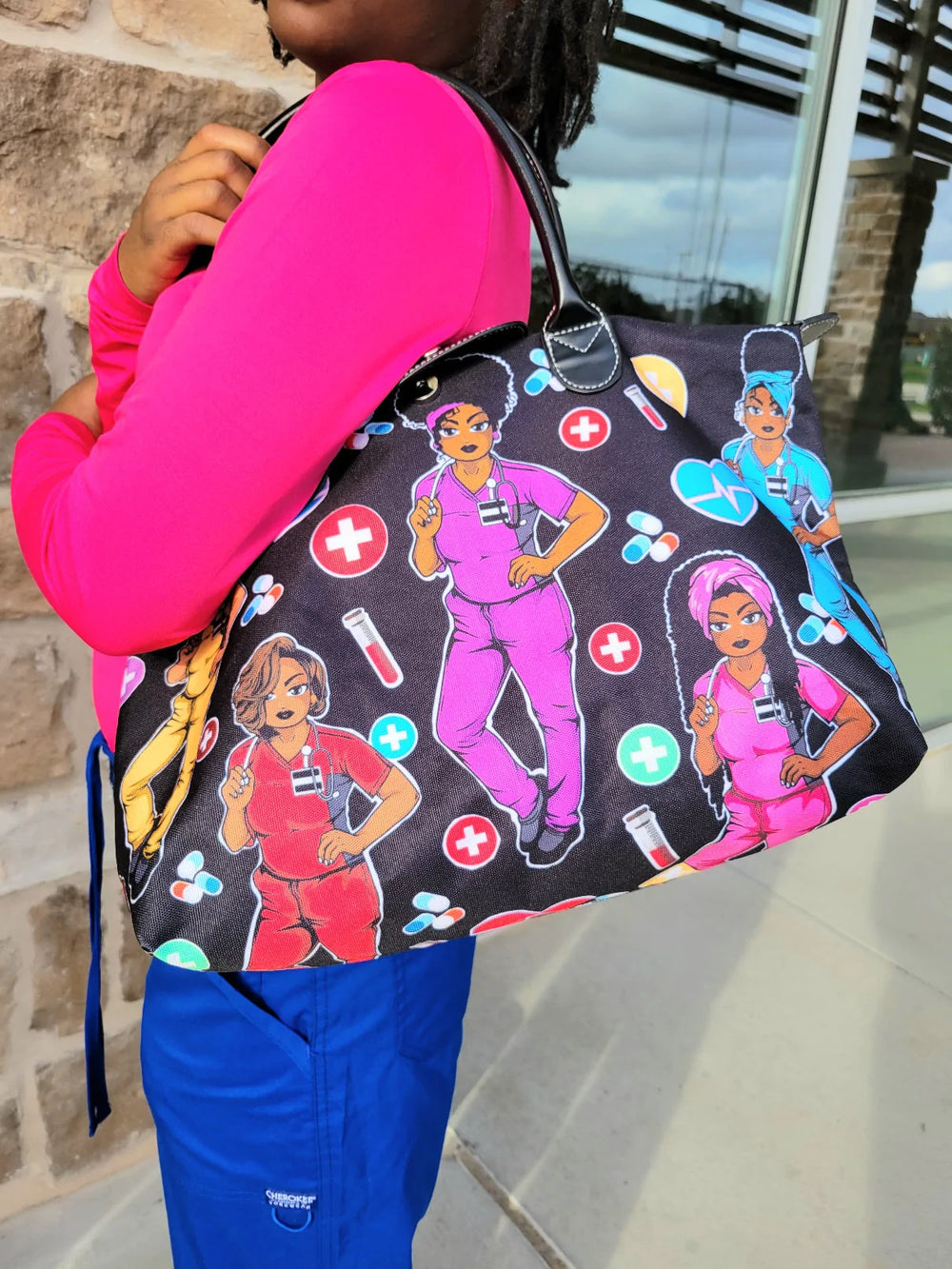 personalized nurse tote bag