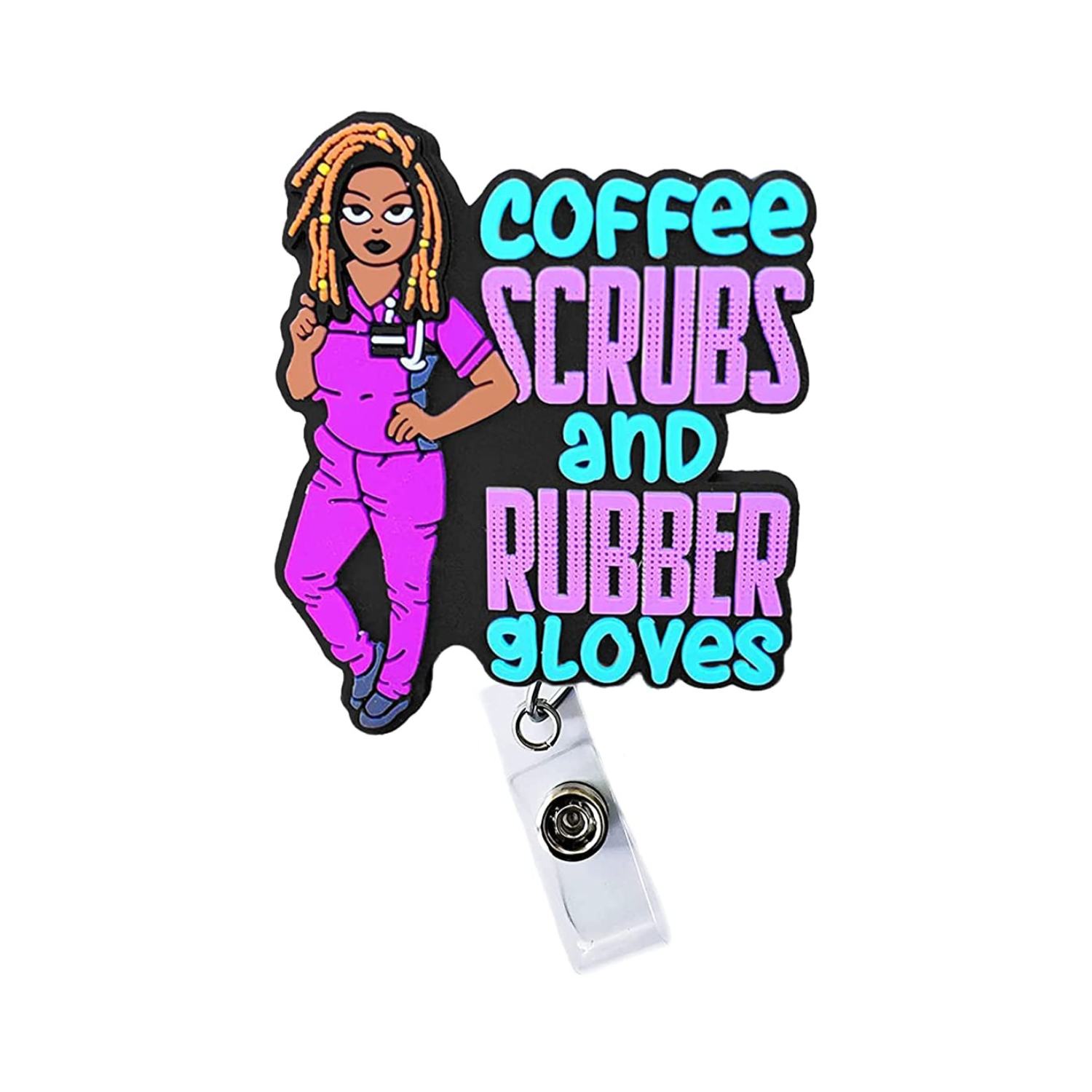 Coffee Scrubs and Rubber Gloves Badge