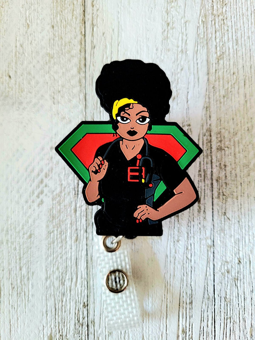 Wholesale Black Consciousness Retractable ID Badge Reel – Reflections by  Zana B2B