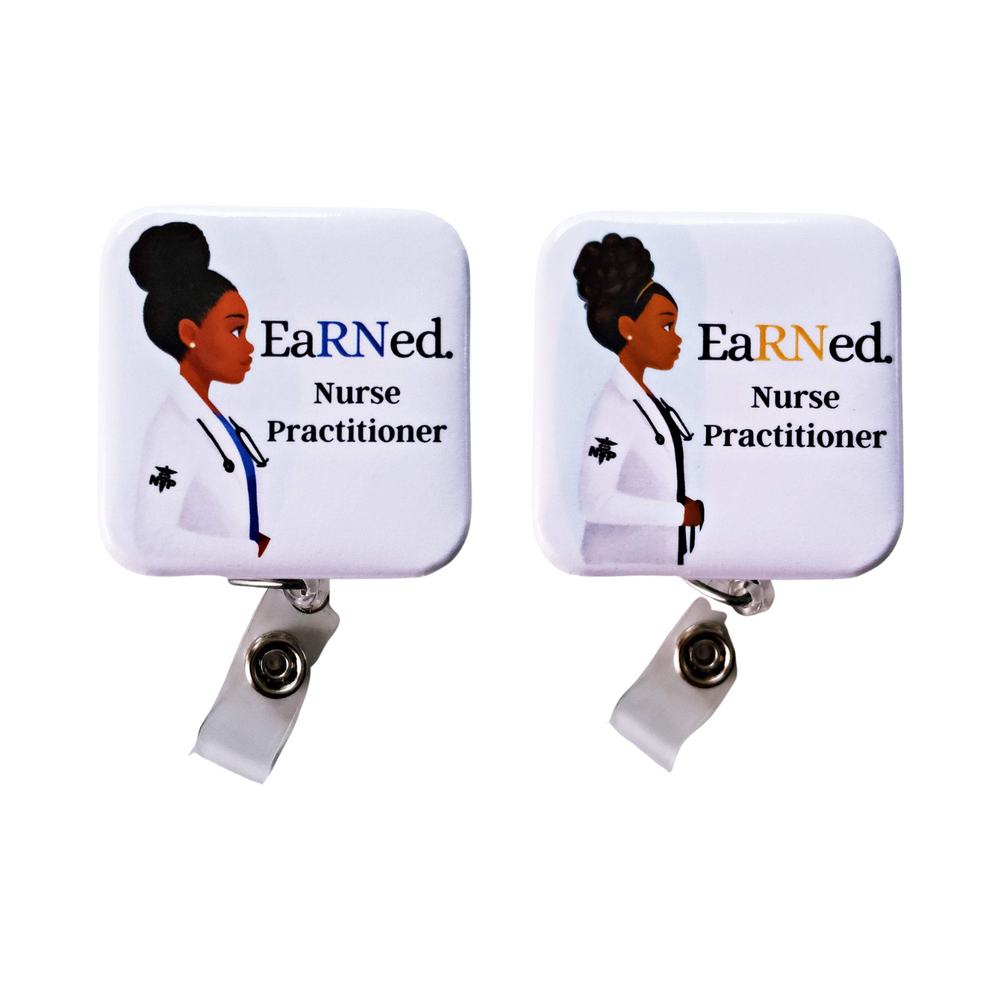 Wholesale EaRNed. Nurse Practitioner Retractable ID Badge Reel –  Reflections by Zana B2B