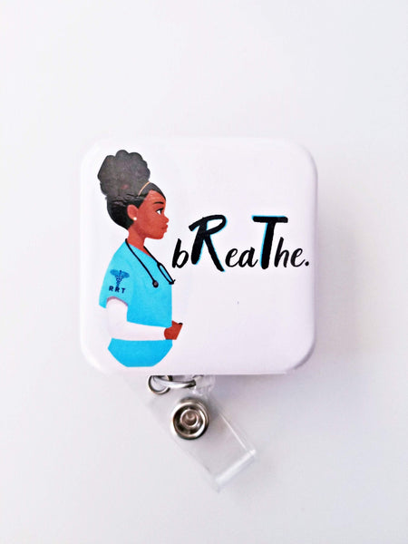 Respiratory Therapist BReaThe ID Badge Holder  *3 colors* - Reflections By Zana